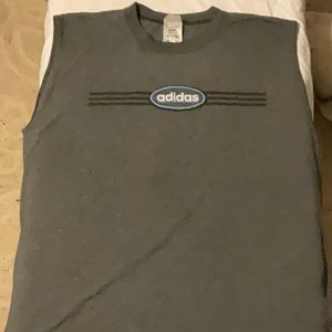 Adidas sleeveless shirt XL grey
